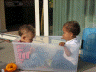 2006 09 08 Bram and Ruby in the Bin 2