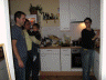 We celebrated Thanksgiving in Holland with Beth, Paul and Bram.  Sara successfully made her first full turkey dinner.  Here's some of the evidence of the mayhem that ensued.  2006 11 25 Crazy Thanksgiving kitchen