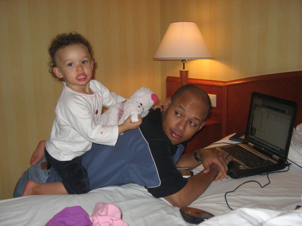 2007 02 24 Helping Papa With Some Tricky Calculations
