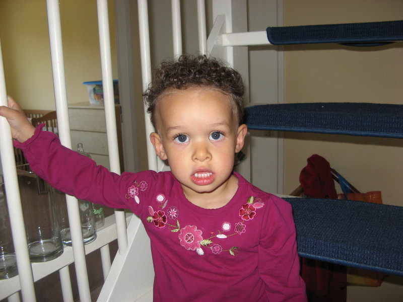 2007 04 30 Raspberry Ruby on the stairs