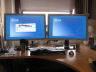 2007 06 18 Look at the size of those things!  I convinced my boss to get me two 27" monitors for work!  Thank you NATO taxpayers!