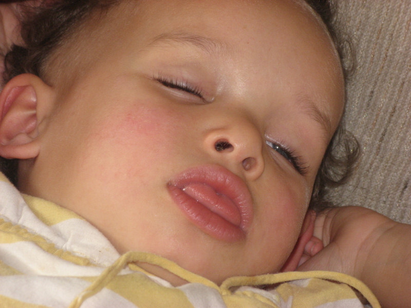 2007 06 22 Sleeping Ruby with her tongue out