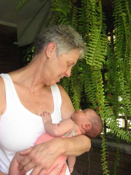 2007 07 07 Gran and Harper Admire One Another