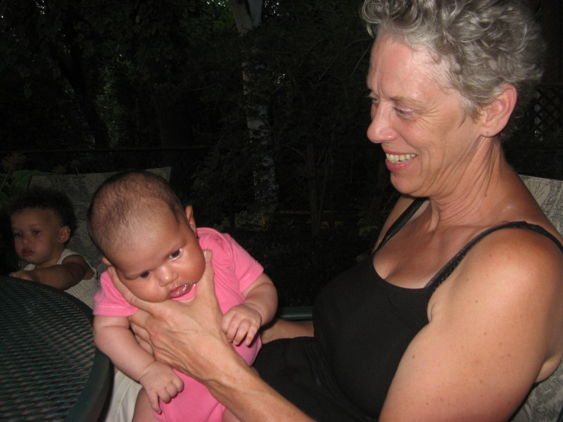 2007 07 11 Gran with Harper in the Quinn Hold