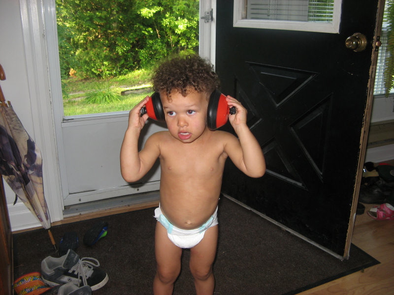 2007 07 20 Pardon me?  I can't hear you.  I have ear defenders on.