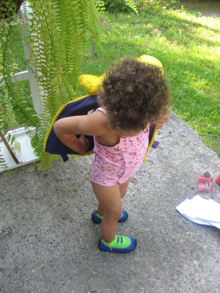 2007 07 25 Putting on the Lifejacket