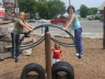2007 07 27 Rhiannon and Lillian Teeter Totter 2