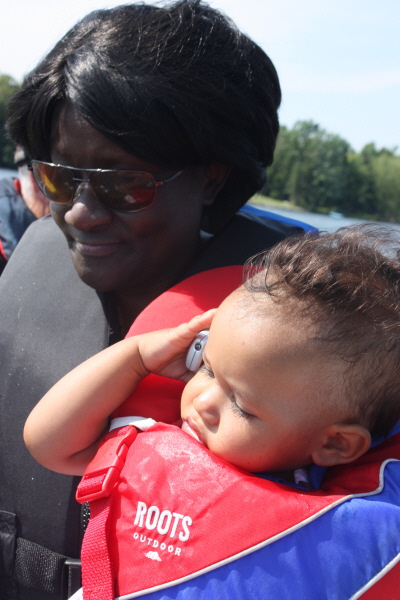 2008 08 05 Oma Nina and Harper on the Boat